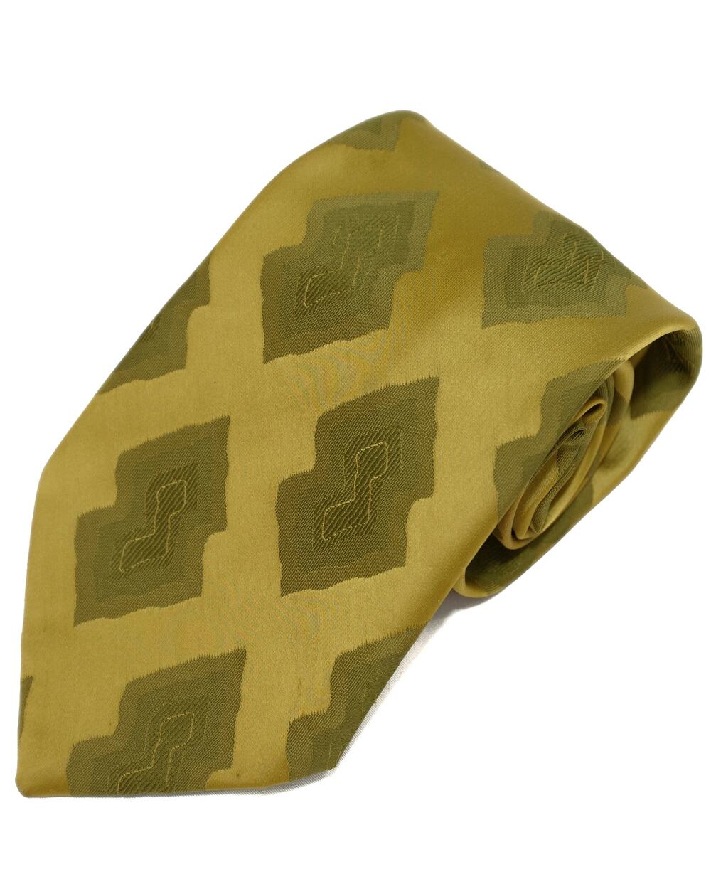 Vintage Wembley Green 60's 70's Polyester Necktie